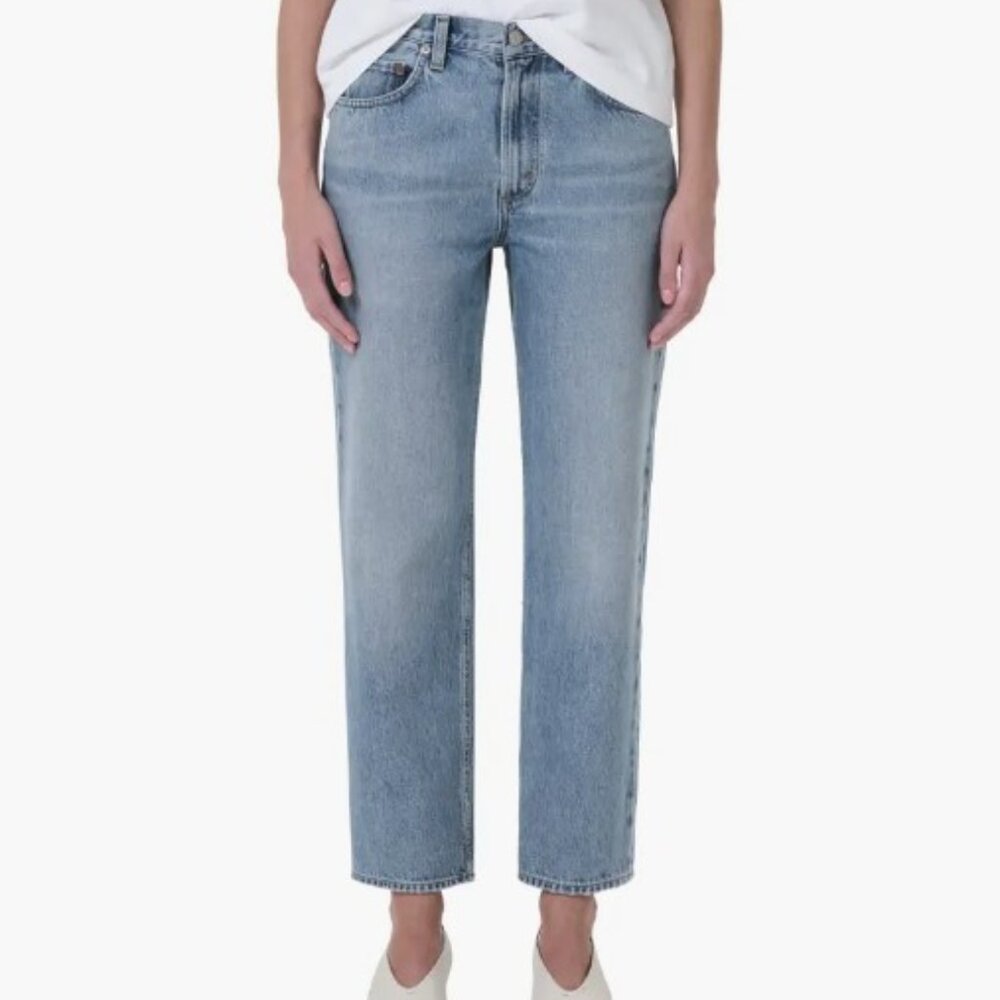 AGOLDE Valen High Waist Ankle Straight Leg Jeans - Harmonic, Size 28